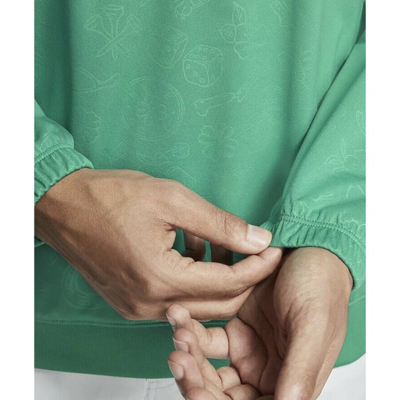 Nike Shield Men’s Neptune Green Weather Resistant Golf Crew Medium M CK3771-370 - Picture 7 of 9